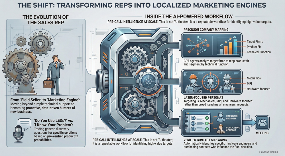transforming reps into localized marketing engines - sannah vinding - leadership in manufacturing podcast