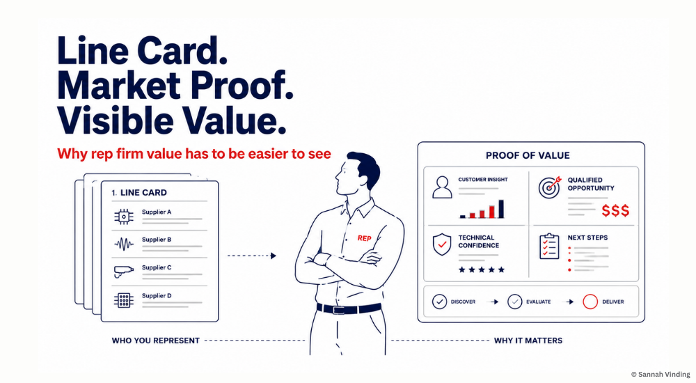 Line card. Market Proof. Visible Value - leadership in manufacturing - sannah vinding