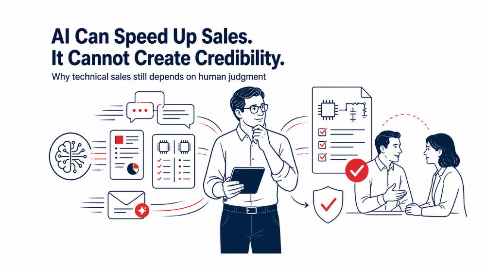 Ai can speed up sales. it cannot create credibility - sannah vinding - leadership in manufacturing - electronics industry