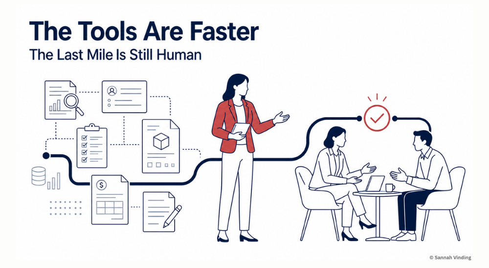 the tools are faster the last mile is still human - sannah vinding - leadership in manufacturing